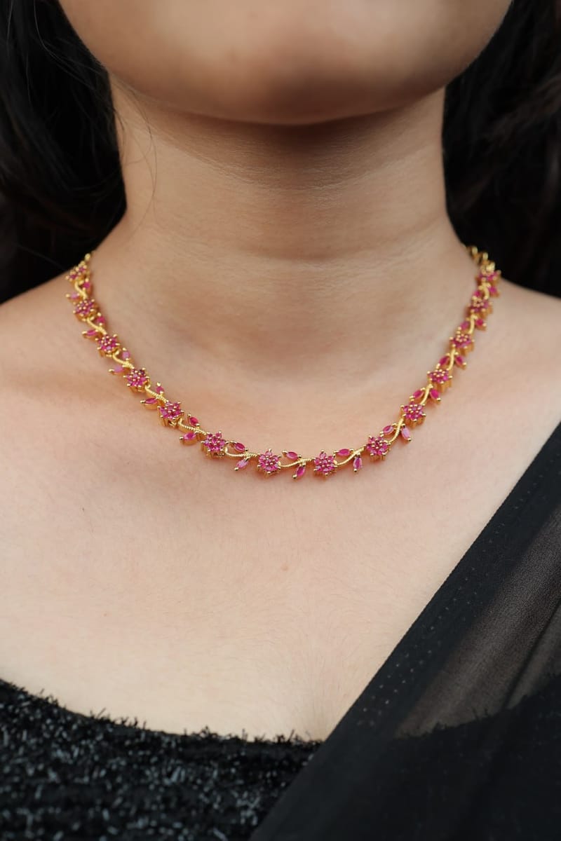 RADIENT STONED NECKLACE NK114
