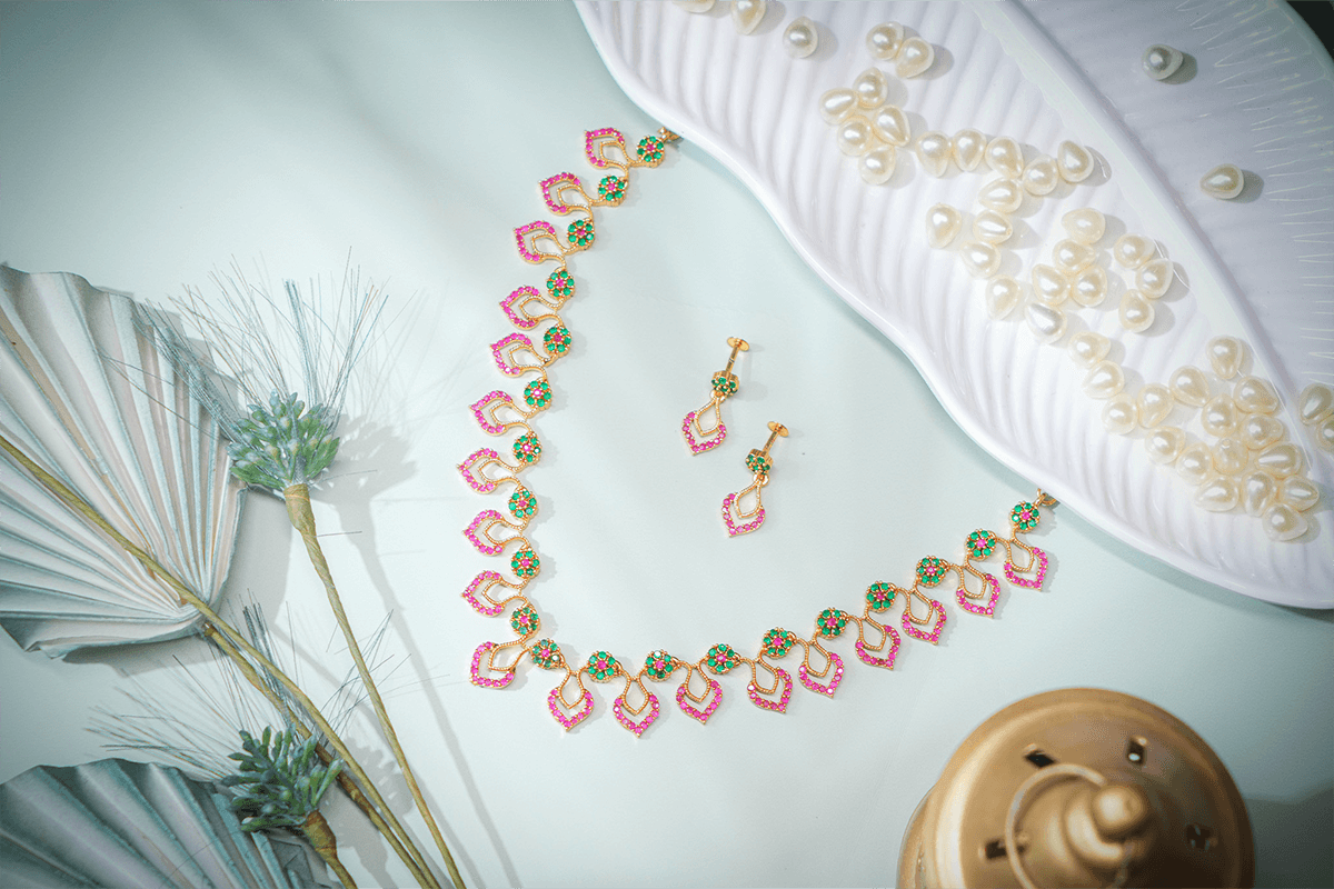 Petal Grace Necklace Set N119