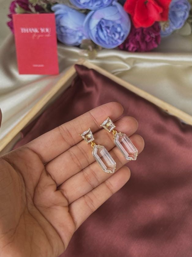 Crystal Drop Earrings H604