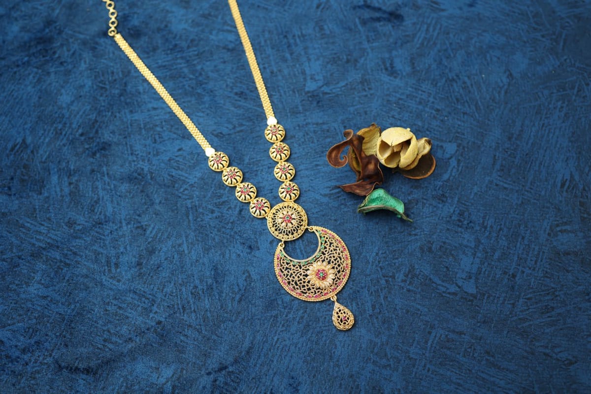 Crescent Long Necklace N238