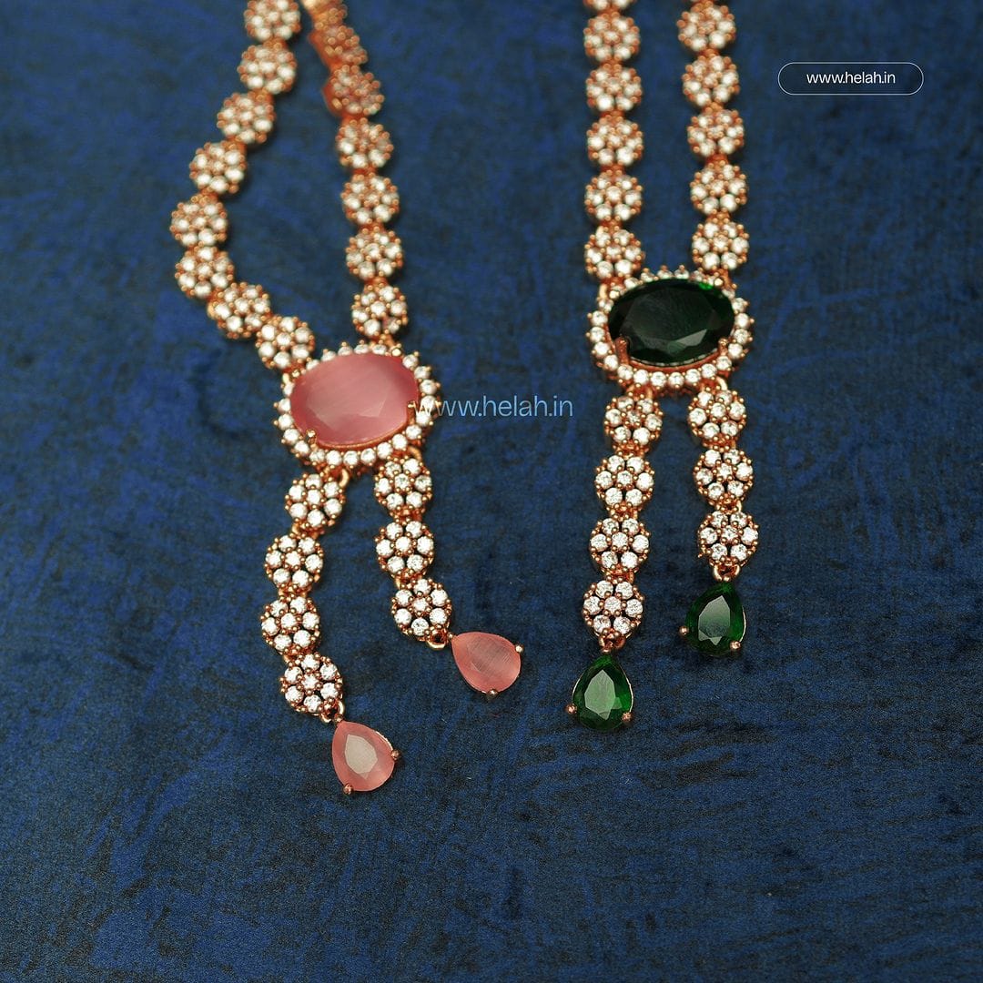 Foreign Cut Stone Necklace N884