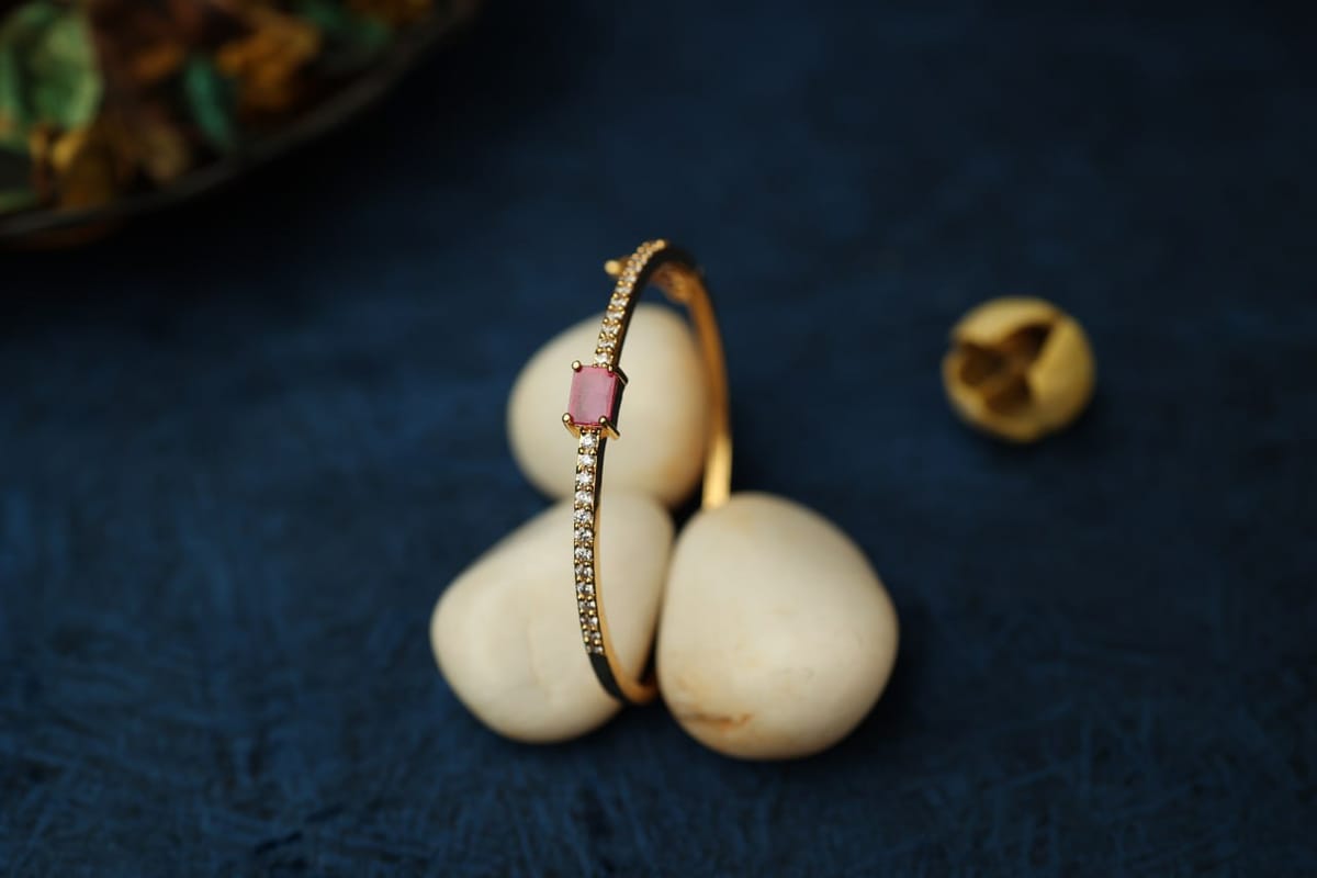 Single Stone Lock Bracelet LB39