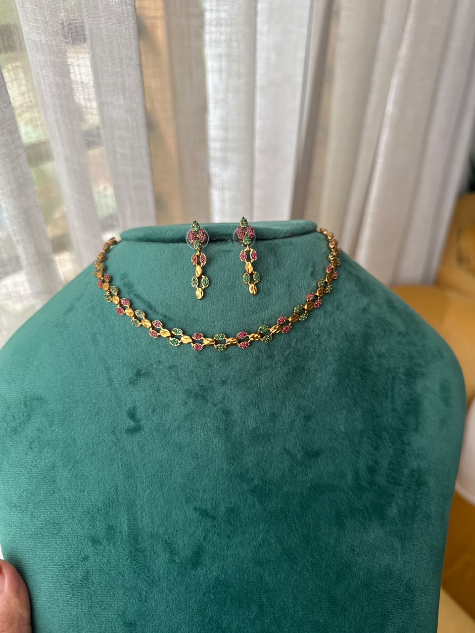 Leaf Petal Necklace Set HH172