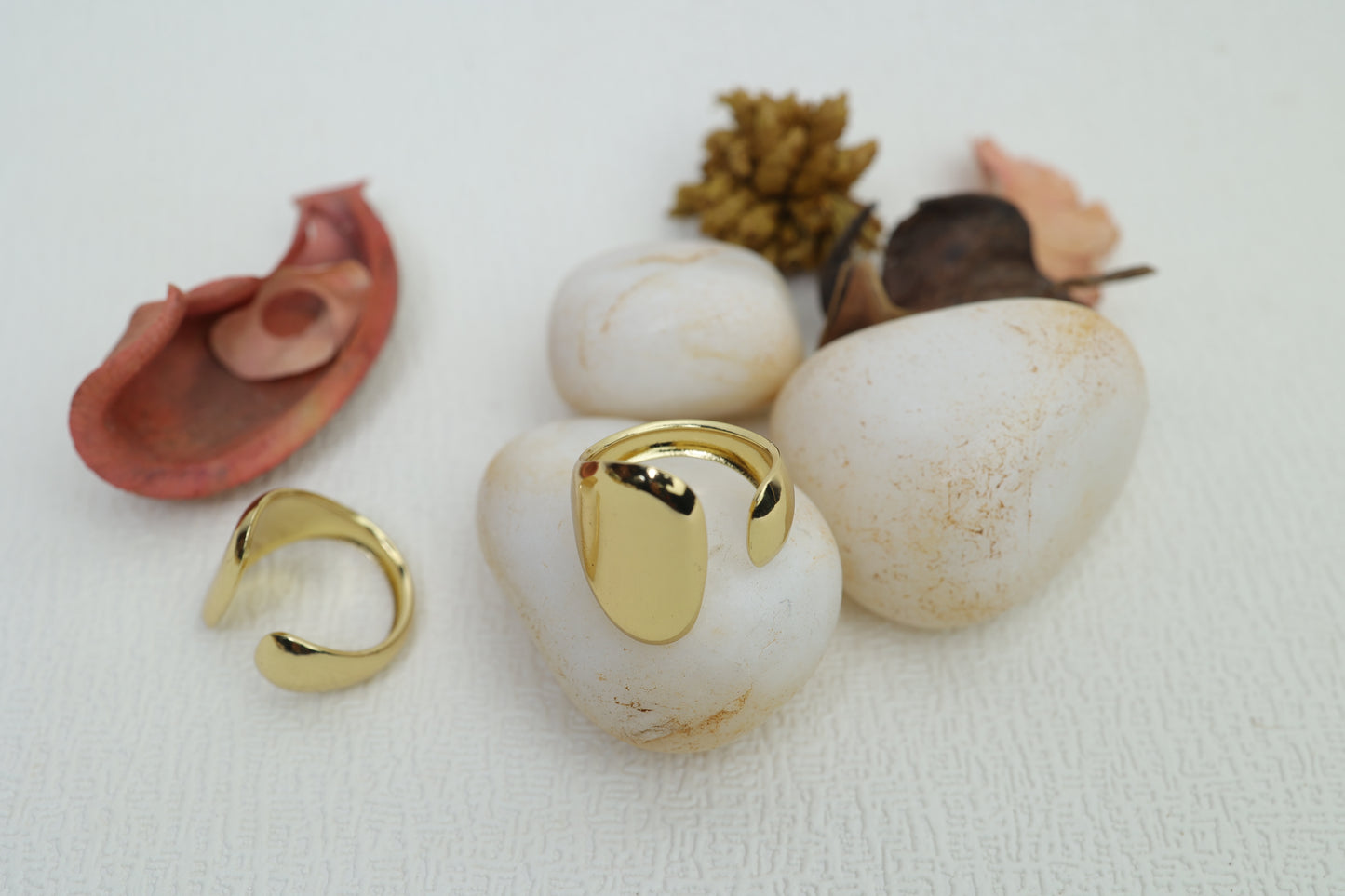Open-Cuff Anti-Tarnish Ring AR-011