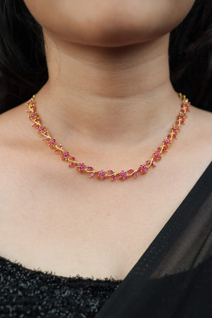 RADIENT STONED NECKLACE NK114