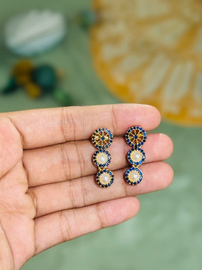 HANGING PEARL EARING H626