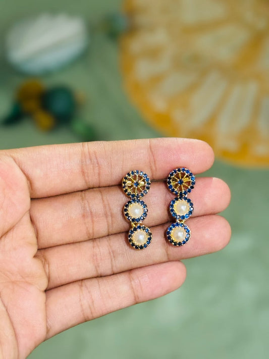 HANGING PEARL EARING H626