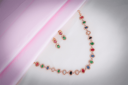 Sparkling Aura Necklace Set M37