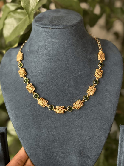 ad square necklace