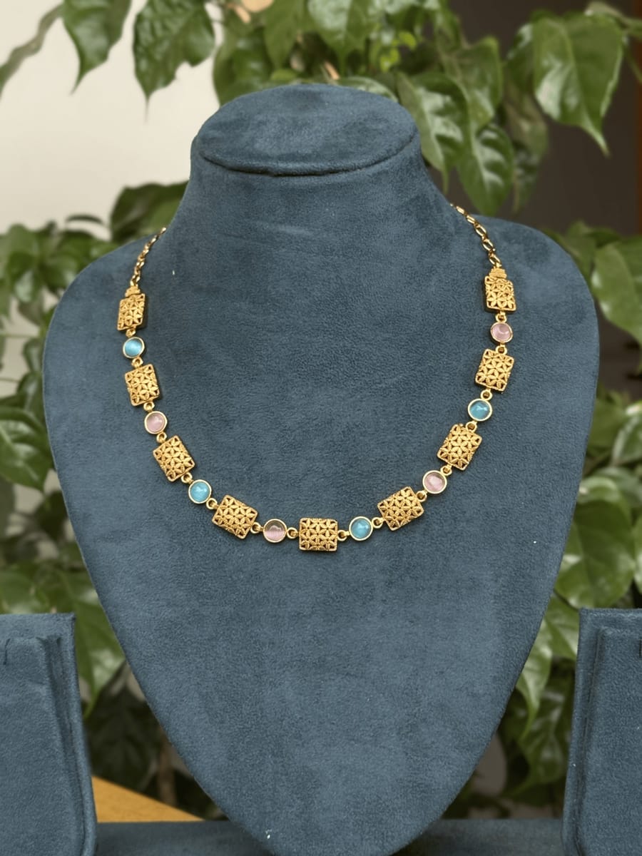 ad square necklace