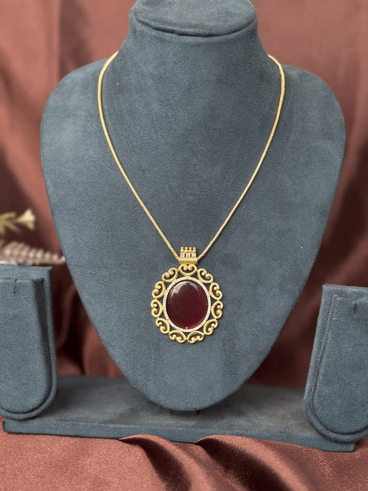 Vintage Bloom Pendant Set NK244