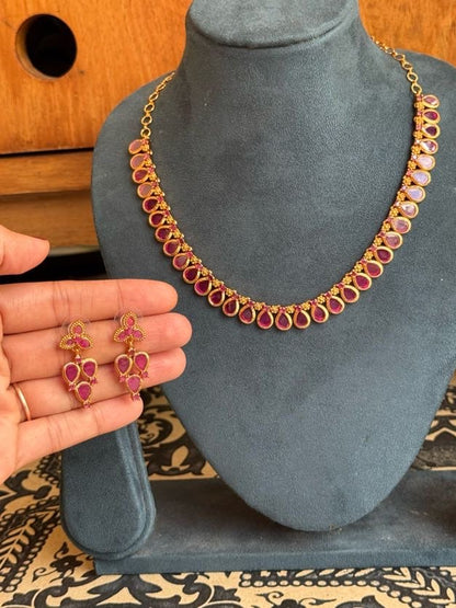 Royal Glow Necklace Set AN 116