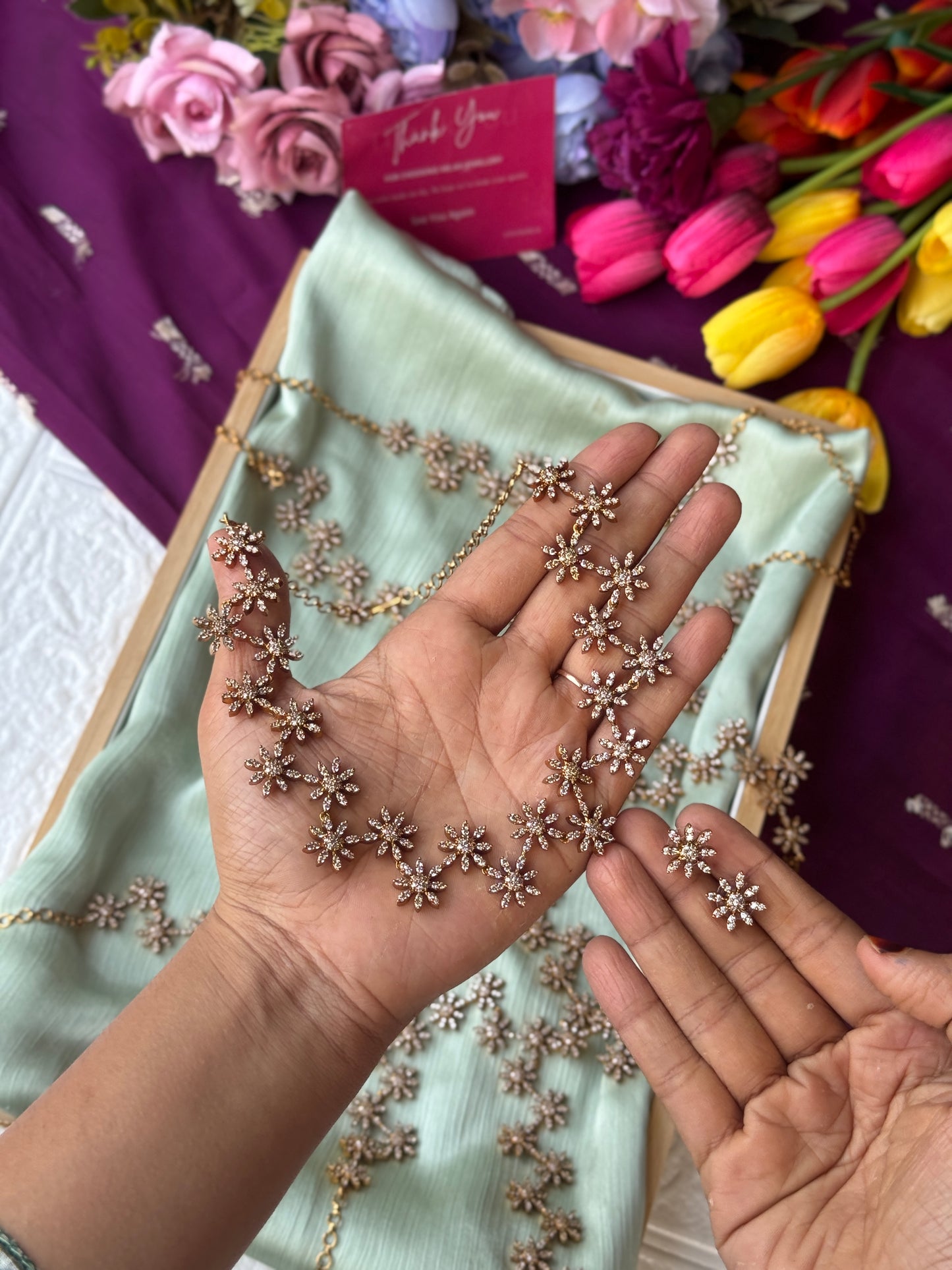 BEENA ANTONY DIAMOND SET