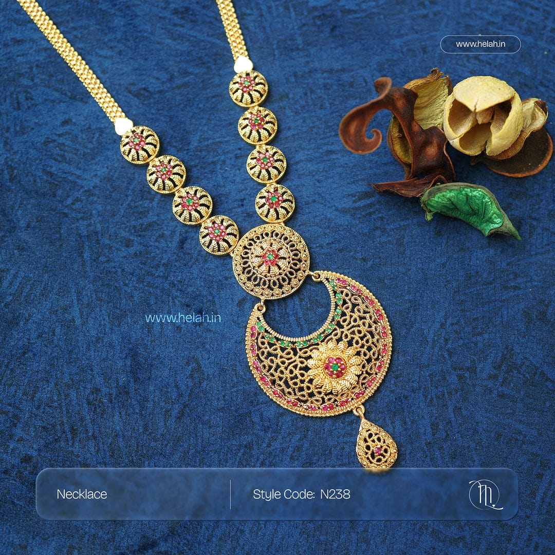 Crescent Long Necklace N238