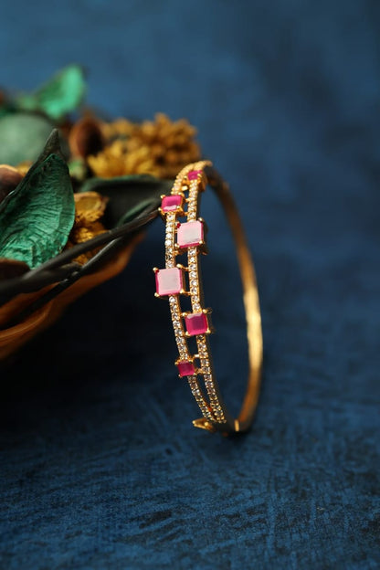 Double Layer Lock Bracelet LB36