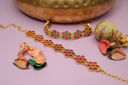 FLORAL CHOKER NECKLACE NK184