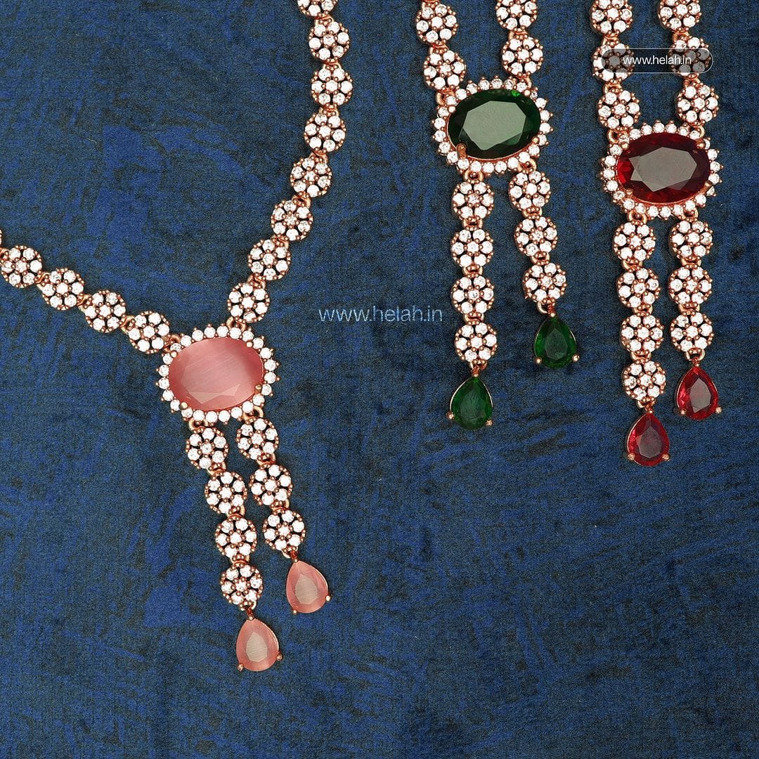 Foreign Cut Stone Necklace N884