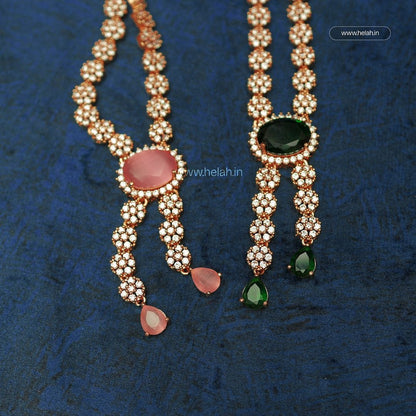 Foreign Cut Stone Necklace N884