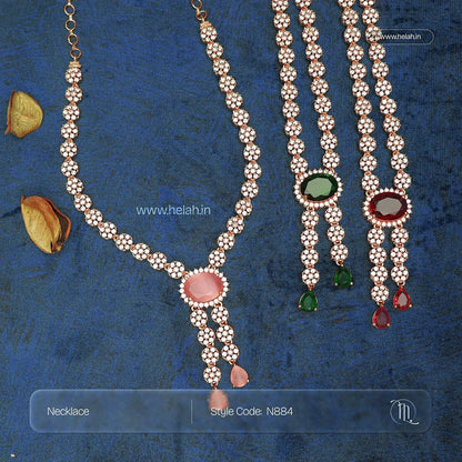 Foreign Cut Stone Necklace N884
