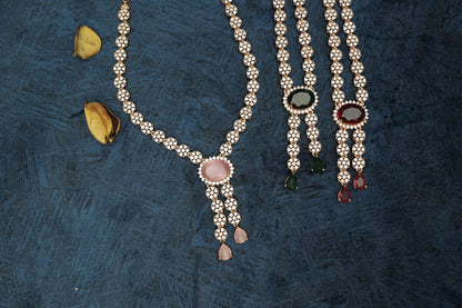 Foreign Cut Stone Necklace N884