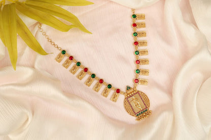 Krishna Temple Elegant Necklace N509
