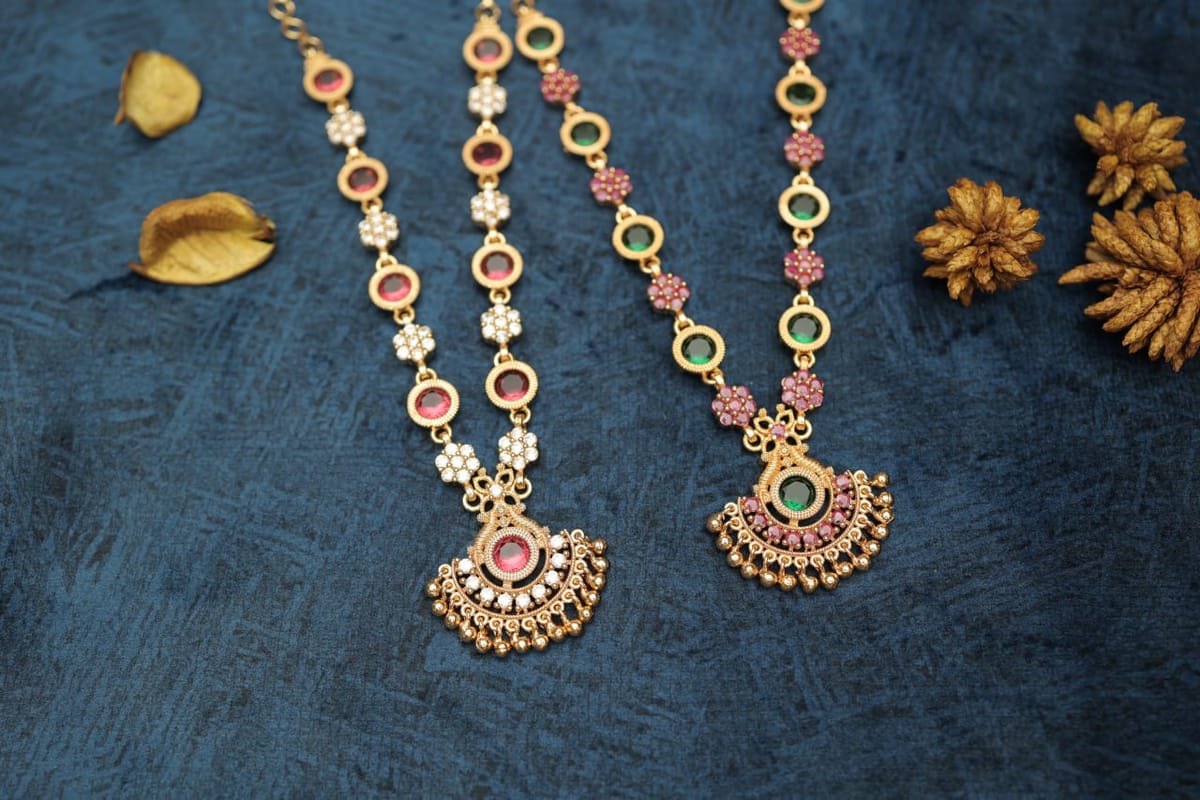 Lehenka Cut Necklace Bridal Wear N992