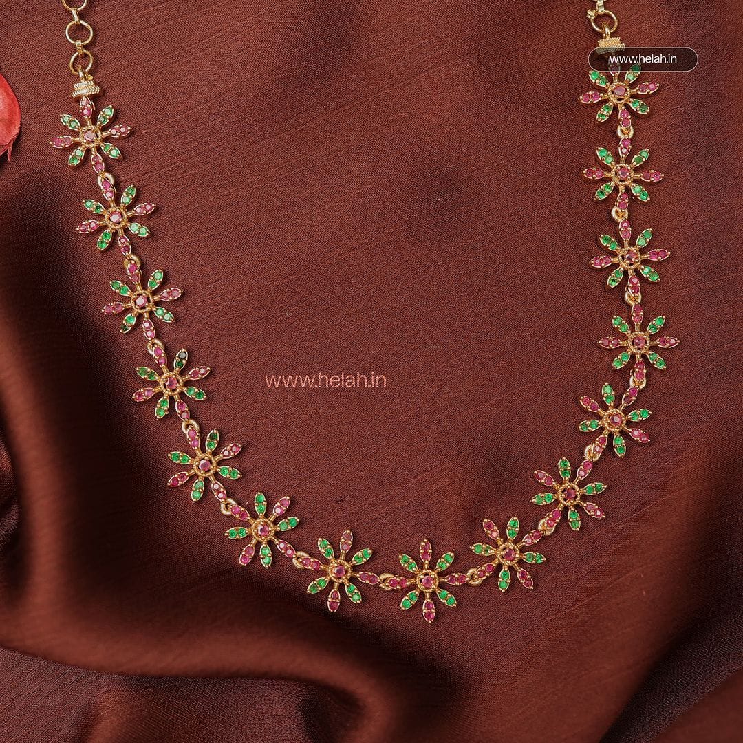 Lily Dot Stone Necklace N897