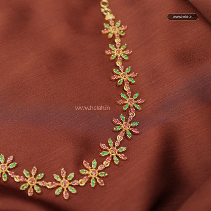 Lily Dot Stone Necklace N897