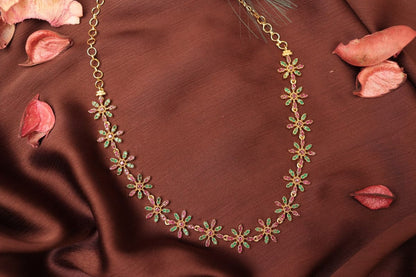 Lily Dot Stone Necklace N897