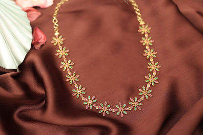Lily Dot Stone Necklace N897