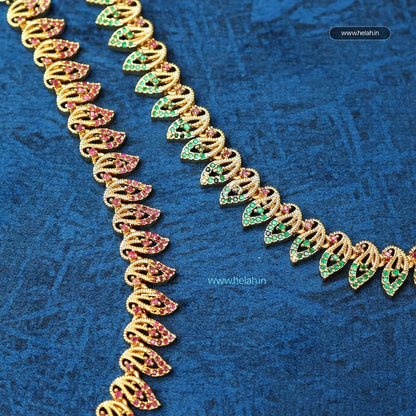 Long Feather Haaram Necklace N933
