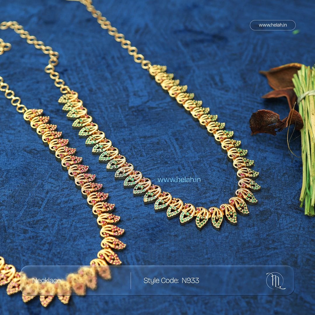 Long Feather Haaram Necklace N933