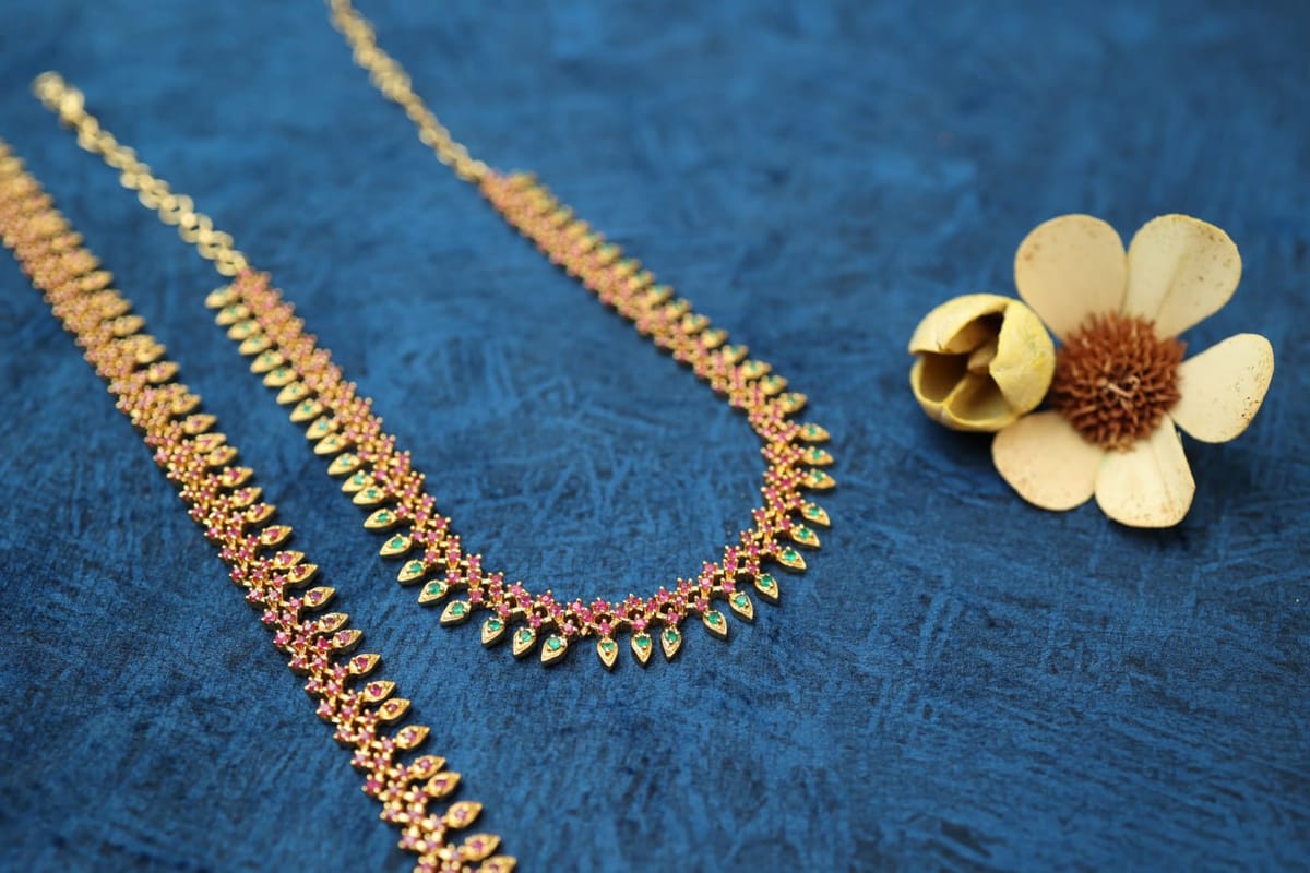 Palakka Style Haaram Necklace N96
