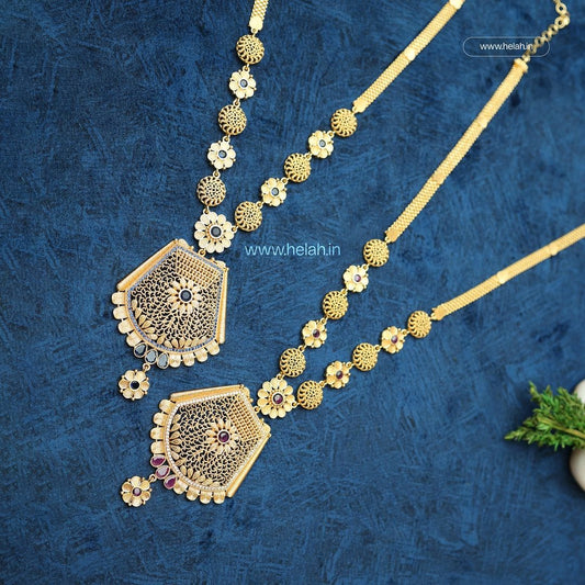 Royal Peacock Long Haram Necklace N568