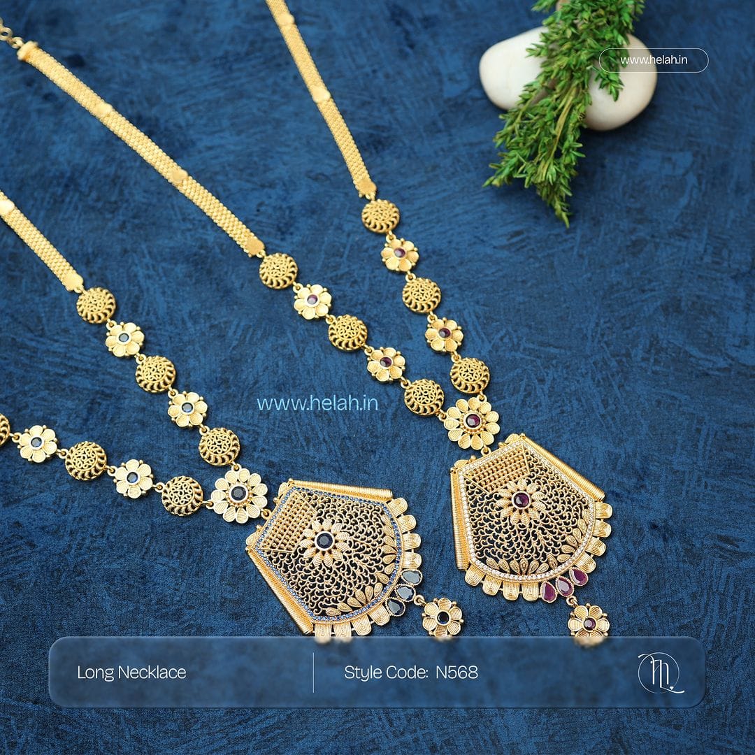 Royal Peacock Long Haram Necklace N568