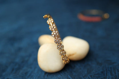 Ruby Flower Lock Bracelet LB 6