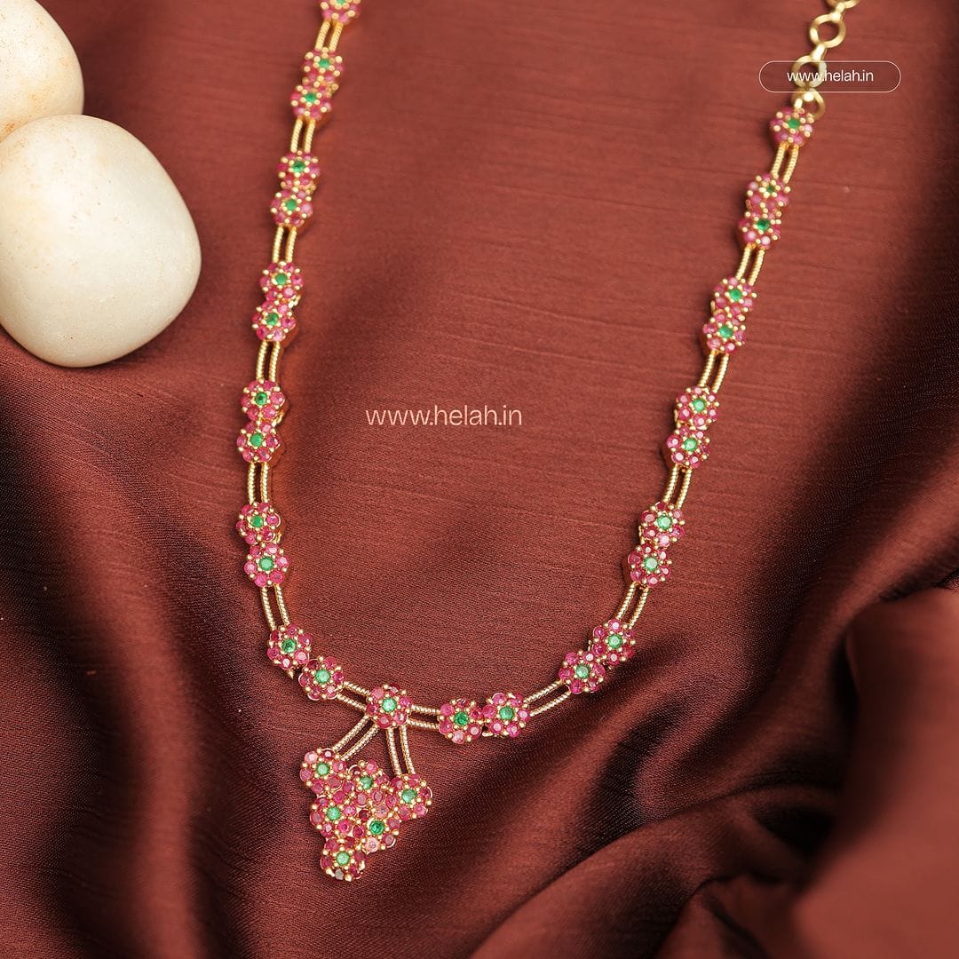 Ruby Grape Long Necklace N976