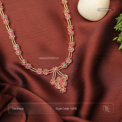 Ruby Grape Long Necklace N976