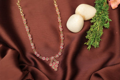 Ruby Grape Long Necklace N976