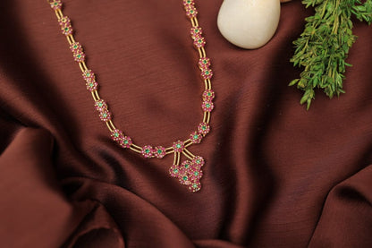 Ruby Grape Long Necklace N976