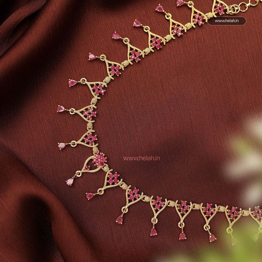 Ruby Hanging Necklace NK116
