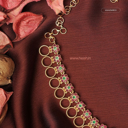 Ruby Round Necklace N961