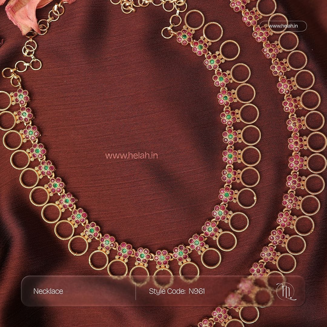 Ruby Round Necklace N961
