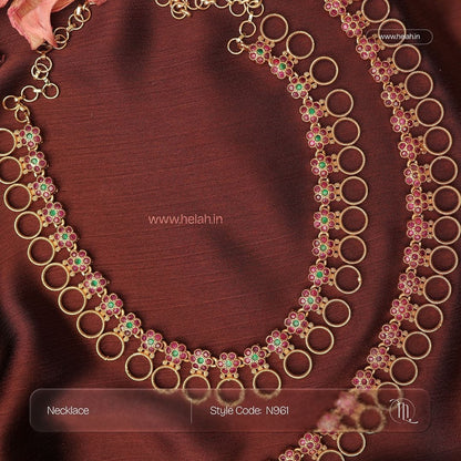 Ruby Round Necklace N961