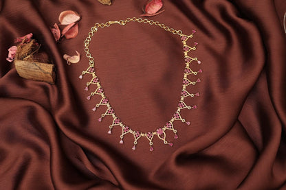 Ruby Hanging Necklace NK116