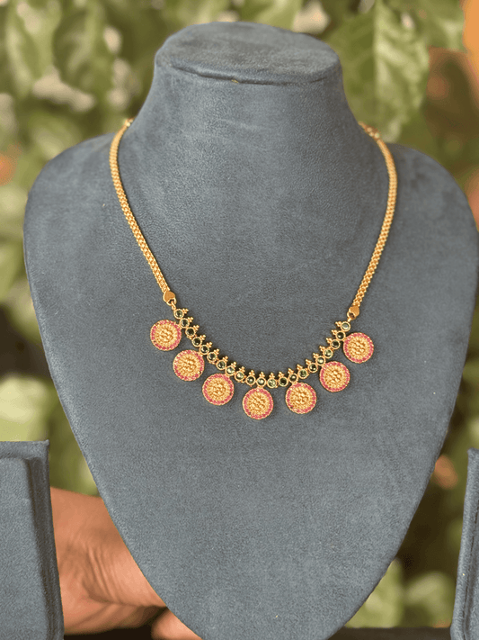 Saanvi Coin Charm Necklace N949