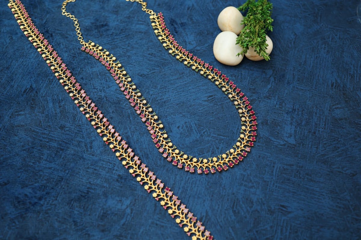 Stone Flower Long Haram N305