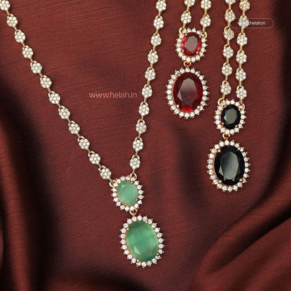 Two-Stone Necklace N967