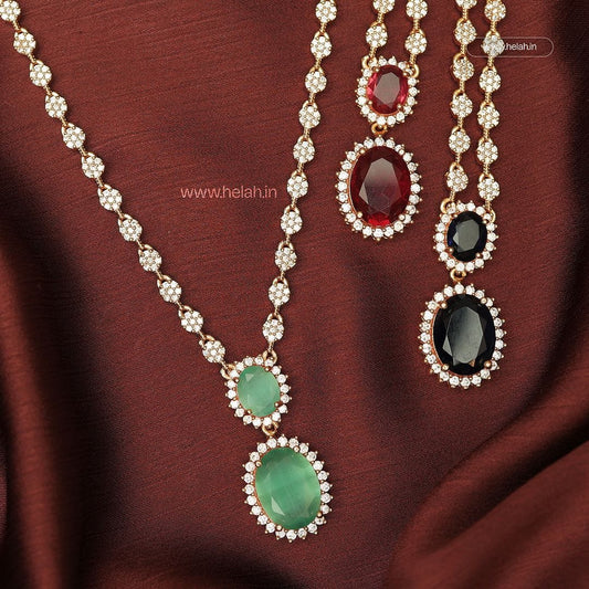 Two-Stone Necklace N967