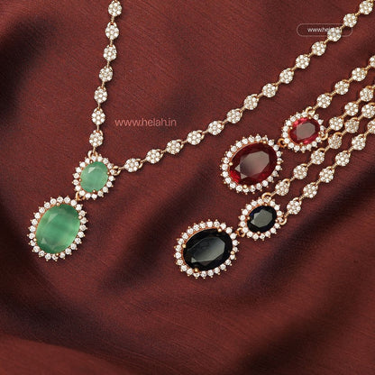 Two-Stone Necklace N967